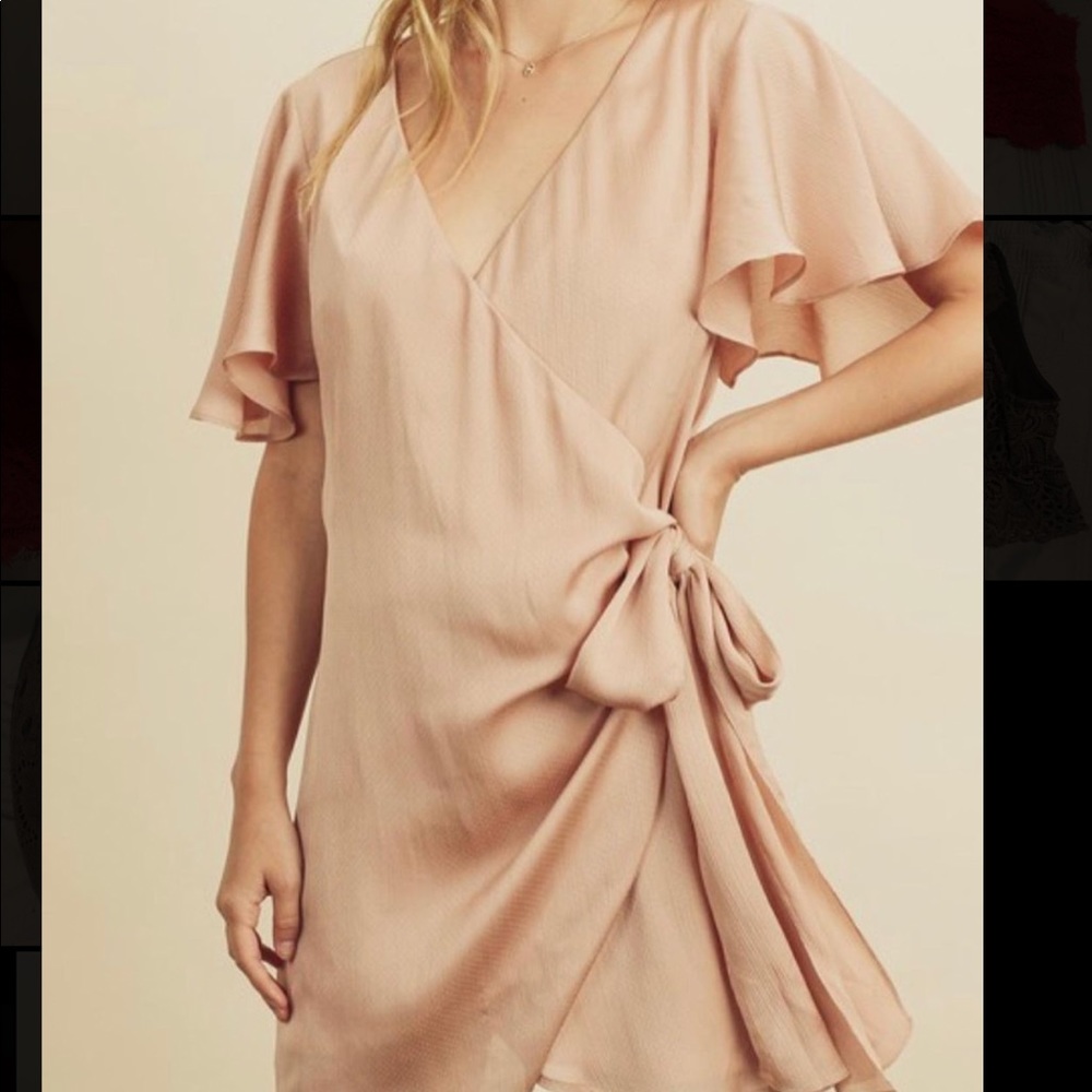 Dress Forum Pink Wrap Dress